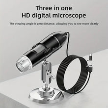 1600X 200W Pixel Digital Microscope Camera 3-in-1 Portable Electronic Microscope For Laptop Insect Skin Plant Observation Industrial Testing Circuit Board Detection Knitwear Testing