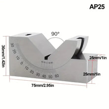 Milling Machine Precision Parts Adjustable Degrees Angle Gauge, V Block Angler Block, AP25 AP30 AP46, Precision Measurement Tools