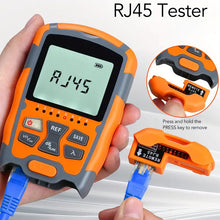 Handheld Optical Power Meter Multifunctional Optical Fiber Cable Tester with LED Light 30MW