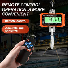 Digital Hanging Scale 1000kg/ 2204lbs Portable Heavy Duty Crane Scale LCD Backlight Industrial Hook Scales Unit Change/ Data Hold