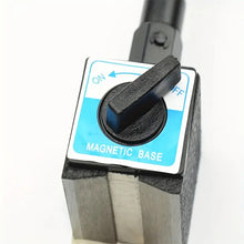 Etopoo Flexible Magnetic Base With On/Off Switch - Secure V-Groove Design For Precision Alignment, Ideal For Dial Indicators On Metal Surfaces