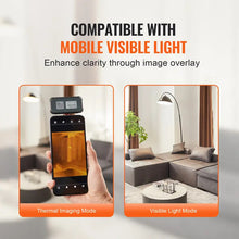 VEVOR Thermal Imaging Camera for Android, 256 x 192 IR Resolution Infrared Thermal Imager with Visual Camera, 25Hz Refresh Rate Thermal Camera for Smartphone/Tablet, -4-1022F Temperature Range, IP54