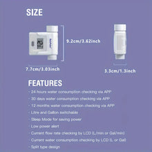 RAINPOINT WiFi Water Flow Meter with Wireless Gateway, Smart Water Meter for Garden Hose, Flow Meter GPM Water Usage RV Pool Filling, Outdoor Irrigation Watering, Fits for Any Hoses, Faucets, Nozzles