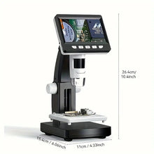 4.3 Inch 1000X Digital Microscope, Coin Magnifier, 8 LED Real Shot Rendering Computer Microscope Electron Biological Microscope