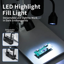 USB Industrial Digital Microscope 9-inch LED Light 1600x Magnification 1080P Handheld Camcorder PC View For Identifying Antique Coins And PCB Soldering Circuit Boards