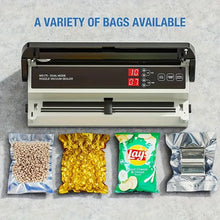 MS175 Vacuum Sealer Machine for Food Preservation, Nozzle Type, Compatible with Mylar Bags, Adjustable Vacuum and Sealing Time, Automatic and Manual Mode