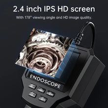 5M Long Flexible Mechanical Fiber Optic Snake Camera - 1080P Bi-directional Articulated Industrial Inspection Camera With LED Light, Dual Power Mode, And Rechargeable 2600mAh Battery For Wall And Car Inspections