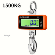 1500kg/3306lbs Digital Hanging Crane Scale With 65ft Remote Control Heavy Duty LCD Industrial Hook Scale