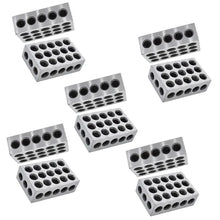 5 Pair of Matched 1 x 2 x 3 Accuracy Parallel Blocks, 23-Hole 0.0002 Inch Alloy Steel 123 Parallel Block Set