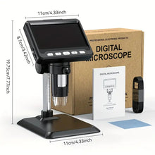 Multifunctional microscope, used for industrial inspection, watch repair, coin appraisal, animal and plant inspection, ring lights without adjustment, supports PCnotebook real -time transmission, IPS