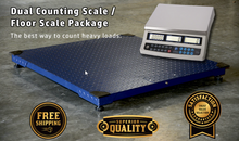 PS-10KF 10,000 x 1 lb Pallet Floor Scale with PS-C60KDN Dual Counting Scale Package