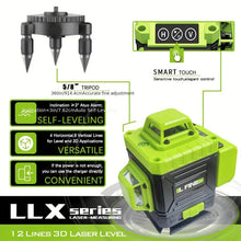L FINE 16 Line 4D 360° Rotary Green Level Self Leveling Measure Tool New