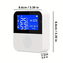 Tuya WiFi (2.4GHz) Temperature And Humidity Sensor LCD Display Smart Life APP Remote Monitoring Temperature And Humidity Meter Beeping Alarm USB Charging For Indoor Fish Tank Warehouse Coldroom Electronic Digital Display Thermometer Hygrometer