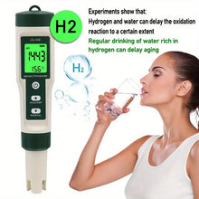 New 10 in 1 Water Quality Tester PH/TDS/EC/SALT/TEMP/S.G/ORP/H2/Fertile/Resistivity Tester Pen For Aquarium Swimming Pool