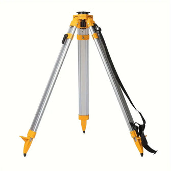 Ostart Aluminum Tripod with Adjustabe Legs, Heavy Duty Contractor Tripod with 5/8"-11 Thread Flat Head Quick Clamp for Auto Level Optical Transit Level Theodolite, Adjustable Height: 38"-60"