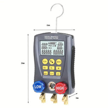 Pressure Gauge Refrigeration Digital Vacuum Pressure Manifold Gauge Meter Heating Ventilation And Air Conditioning Temperature Tester Valves Tool Kit