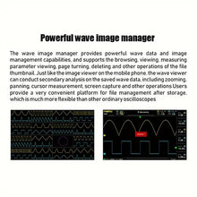 FNIRSI-1014D Portable 7 Inch TFT LCD Display Screen Two In One Dual Channel Input Signal Generator Desktop Oscilloscope Capture Output Signal Function 100MHz* 2 Ana-log Bandwidth 1GSa/s Sampling Rate 1GB Storage Space Multifunction Oscilloscope