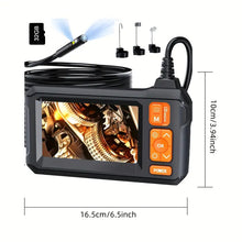 Endoscope Camera with Light, 1080P HD Dual Lens Borescope with 32G Storage Card, IPX7 Waterproof Endoscope, Borescope Camera with Light, 16.5ft Endoscope Camera, Gadgets for Men (4.3")