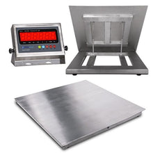 Prime 5000 Lbs x 1 lb 4' x 4' ( 48" x 48" ) IP67 Flip Top Stainless Steel Platform Pallet Floor Scale  with Stainless steel Indicator with FREE SHIPPING
