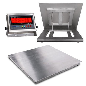 Prime 5000 Lbs x 1 lb 4' x 4' ( 48" x 48" ) IP67 Flip Top Stainless Steel Platform Pallet Floor Scale  with Stainless steel Indicator with FREE SHIPPING